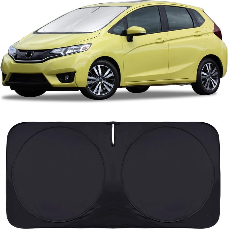 INSAUTO Windshield Sun Shade for Honda Fit 2007-2020 2021 2022 2023 2024 Sun Visor Protector Foldable Window Sunshade for Honda Fit Hybrid Sport Windshield Cover Car Sun Shields Block UV Rays - Image 1